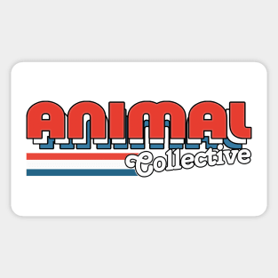animal collective \/\/\ vintage look fan art design Sticker